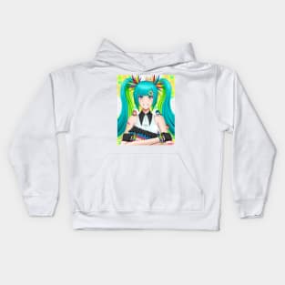 Colorful miku Kids Hoodie